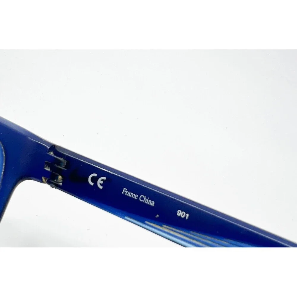 Nike Eyeglasses Frames Mens Blue 7127 403 Rectangular 56-15-140 - Picture 6 of 7